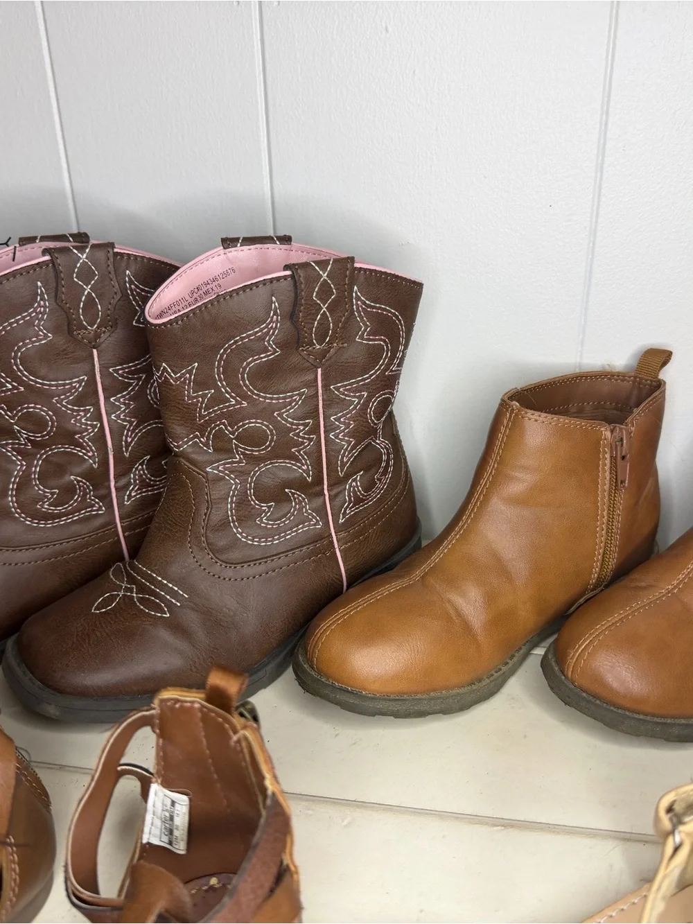 Girls size 12 lot of boots, sandals, princess heels